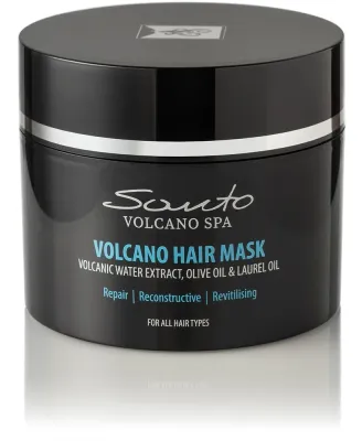 Маска для волос Santo Volcano Spa питательная, масло лавра, жожоба, олива, пантенол, цинк и медь, 200 мл