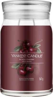 Свеча Yankee Candle Signature Black Cherry / Чёрная вишня, 2 фитиля