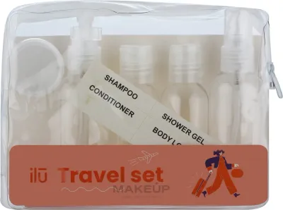 Набор дорожных контейнеров Ilu Travel Set 5 шт для косметики