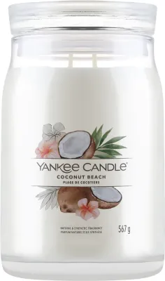 Свеча Yankee Candle Signature Coconut Beach / Кокосовый пляж, 2 фитиля, 567 г