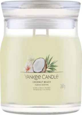 Свеча Yankee Candle Signature Coconut Beach / Кокосовый пляж, 2 фитиля, 368 г