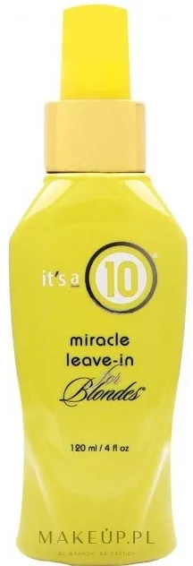 It's a 10 Haircare Miracle Leave-in for Blondes спрей несмываемый для светлых и осветлённых волос, уход для блонда без смывания