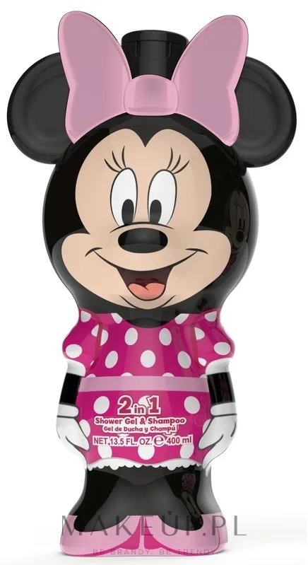 Гель для душа и шампунь Air-Val International Minnie Mouse 2D для детей, 400 мл