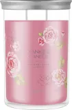 Свеча ароматическая Yankee Candle Signature Fresh Cut Roses в стеклянной банке, 2 фитиля, 567 г — фото 1