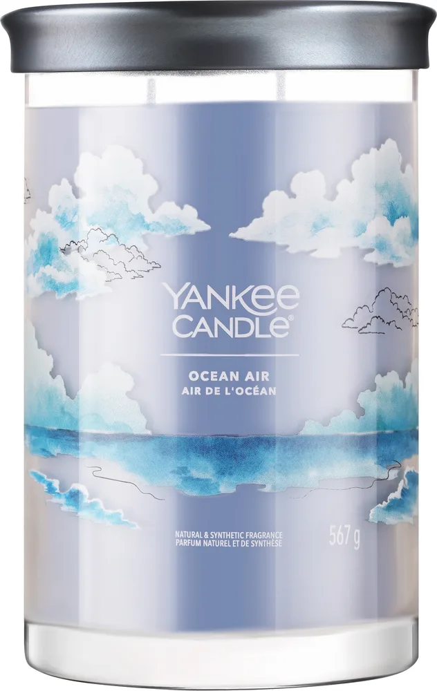 Свеча ароматическая Yankee Candle Signature Ocean Air в стеклянной банке, 2 фитиля, 567 г