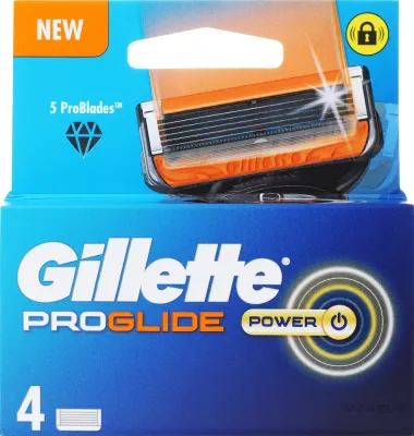 Сменные кассеты для бритья Gillette Fusion 5 Proglide Cartridges, пять лезвий, 4 шт