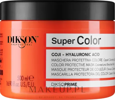Маска для окрашенных волос Dikson Super Color защита цвета, ягоды годжи, рисовый протеин, гиалуроновая кислота