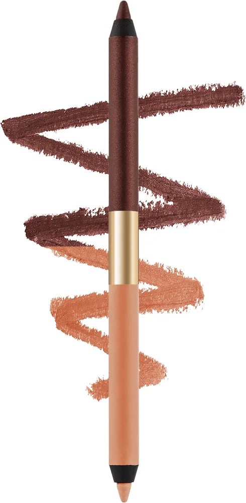 Карандаш для глаз Estee Lauder Smoke And Brighten Kajal Duo, оттенок 02 - Bordeaux/Ivory
