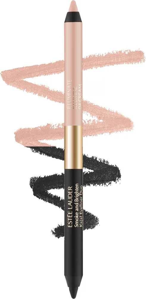 Карандаш для глаз Estee Lauder Smoke And Brighten Kajal Duo, оттенок 04 - Noir/Cream