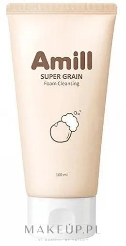 Amill Super Grain Foam Cleansing очищающая пенка со злаками рисом овсом киноа и витамином E 100 мл