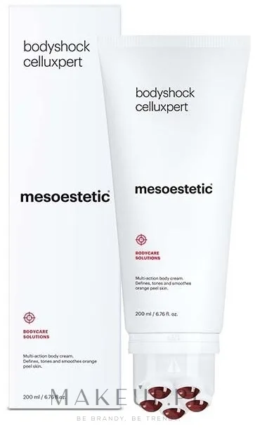 Mesoestetic Bodyshock Celluxpert крем для тела антицеллюлитный с кофеином и арникой, 200 мл