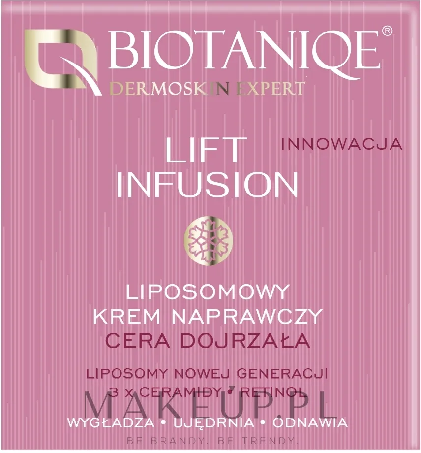 Крем для лица липосомальный Biotaniqe Lift Infusion 60+ ретинол 50 мл