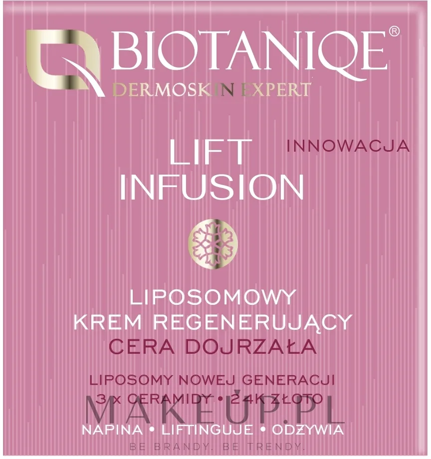 Крем для лица липосомальный Biotaniqe Lift Infusion 70+ восстанавливающий 50 мл