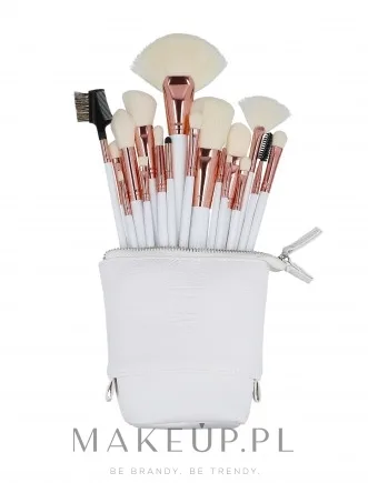 Набор кистей для макияжа ILU Basic Mu White Makeup Brush Set 18 шт. белый