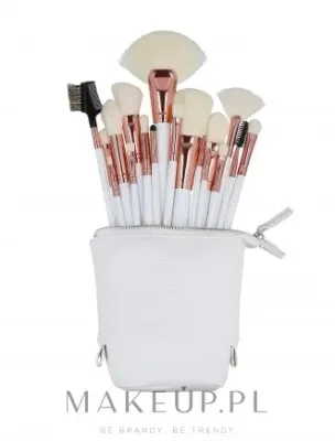 Набор кистей для макияжа ILU Basic Mu White Makeup Brush Set 18 шт. белый