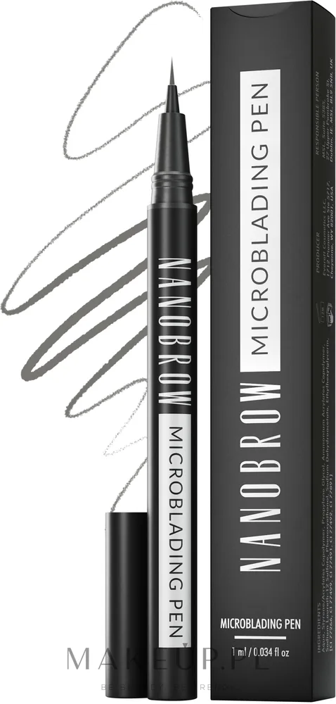 Карандаш для бровей Nanobrow Microblading Pen с ультратонким наконечником, стойкий, 1 мл, оттенок Dark Blonde