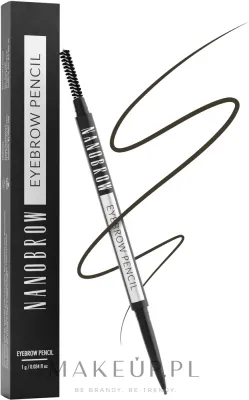 Карандаш для бровей Nanobrow Eyebrow Pencil двусторонний, с щёточкой для растушёвки, 1 г, оттенок Dark Brown