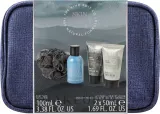 Набор The Kind Edit Co Skin Expert Travellers Bag гель для тела 100 мл гель для умывания 50 мл лосьон 50 мл губка и косметичка — фото 1