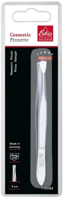 Пинцет для бровей Erbe Solingen Tweezers Premium 92383 скошенный, широкий, 9 см