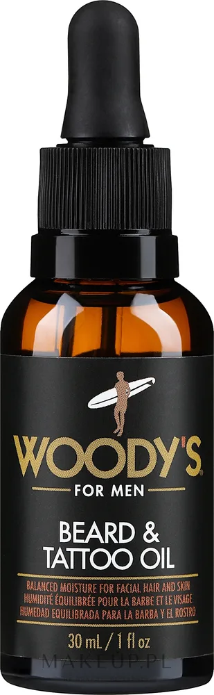 Масло для бороды и татуировок Woody's Beard & Tattoo Oil с аргановым маслом