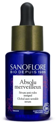Сыворотка Sanoflore Merveilleux Absolu против морщин с геранью, гиалуроном и маслом ши 30 мл