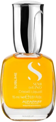 Жидкие кристаллы для волос Alfaparf Semi Di Lino Sublime Cristalli Liquidi Instant Illuminating Serum For All Hair Types, 15 мл