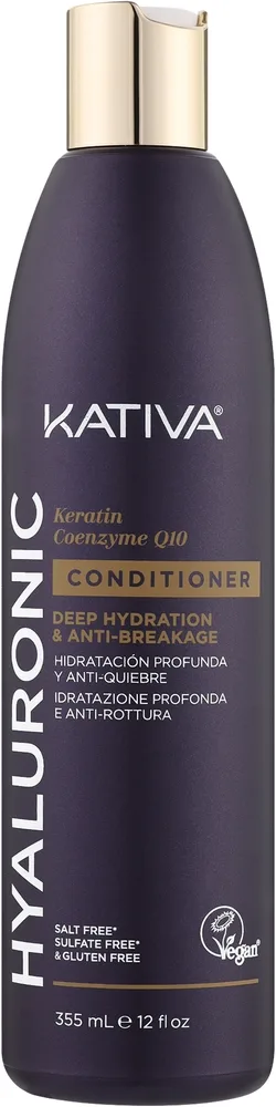 Кондиционер с гиалуроновой кислотой, кератином и коэнзимом Q10 Kativa Hyaluronic Keratin & Coenzyme Q10 Conditioner