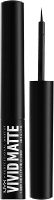 Подводка для глаз жидкая NYX Professional Makeup Vivid Bright Liquid Eyeliner, матовая, с ультратонким наконечником, 2 мл
