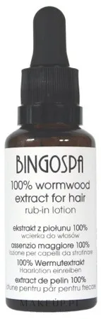 Лосьон для волос BINGOSPA 100% Wormwood Extract с экстрактом полыни для жирной кожи головы 30 мл