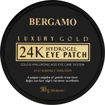 Патчи под глаза Bergamo 24K Luxury Gold Hydrogel Eye Patch гидрогелевые, с золотом, 60 шт