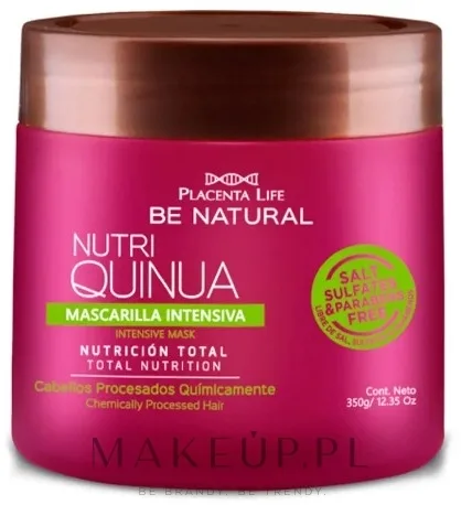 Placenta Life Be Natural Nutri Quinoa Mask маска для волос питательная после окрашивания и химических процедур, 350 г