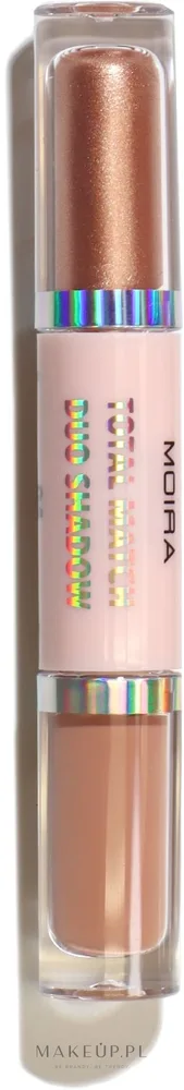 Тени для век Moira Liquid Eyeshadow Total Match Duo жидкие, двойные, перламутровый и матовый оттенки, 3 г, оттенок 004 - Sugar And Spice