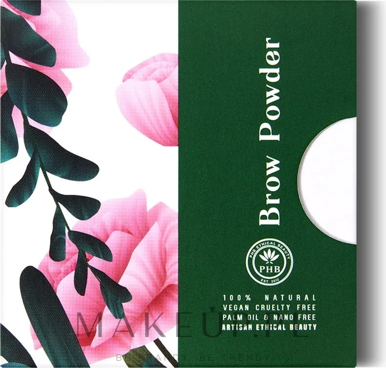 Тени для бровей PHB Ethical Beauty Pressed Mineral Eyebrow Powder минеральные, стойкие к влаге и поту, 3 г, оттенок Warm Blonde