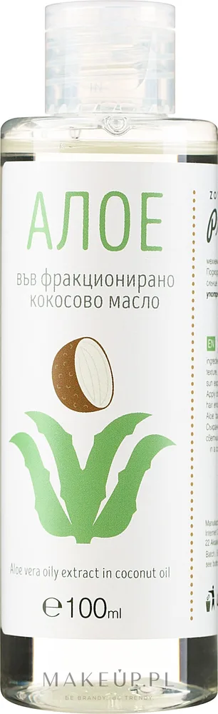 Кокосовое масло с экстрактом алоэ вера Zoya Goes для лица волос и тела