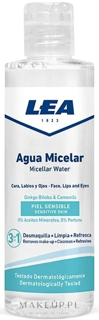 Мицеллярная вода Lea Micelar Water Sensitive Skin для чувствительной кожи, для снятия макияжа, 200 мл