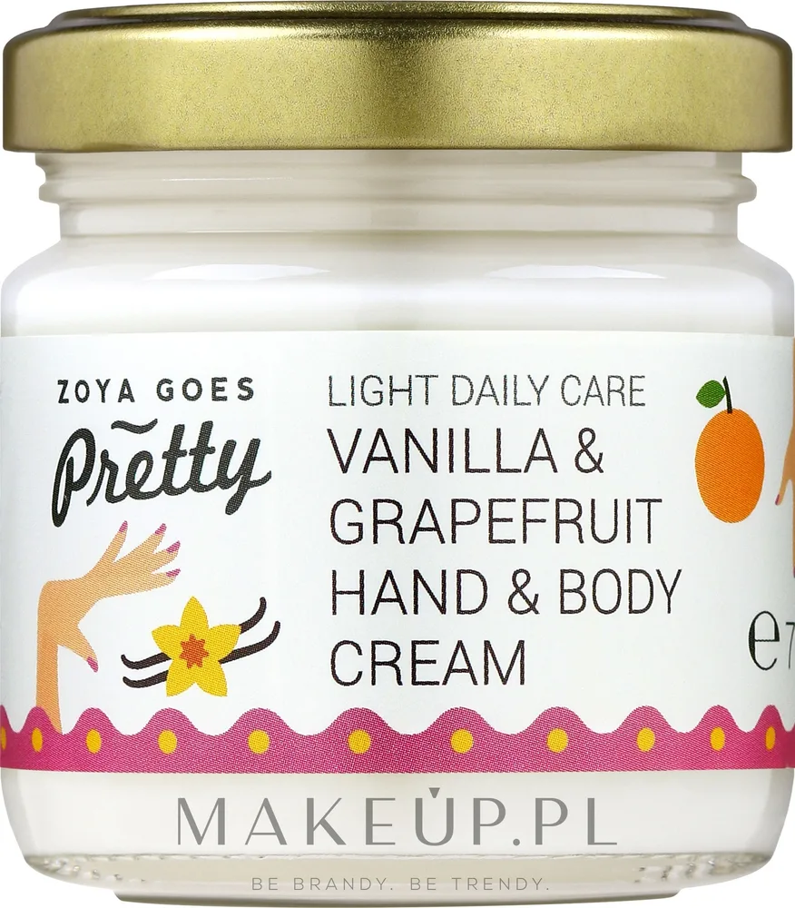Крем для рук Zoya Goes Pretty Ваниль и грейпфрут с маслом абрикоса и маслом какао 70 г