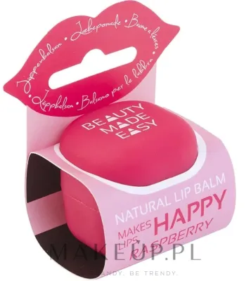 Бальзам для губ Beauty Made Easy Raspberry Natural Lip Balm натуральный, малиновый, с роликовым аппликатором