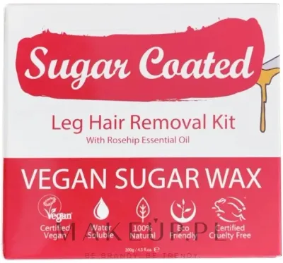 Набор для депиляции ног Sugar Coated Leg Hair Removal Kit, с воском и полосками