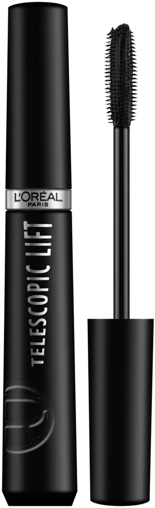 Тушь для ресниц L'Oreal Paris Telescopic Lift Mascara удлиняющая, с двусторонней щёточкой, оттенок Black