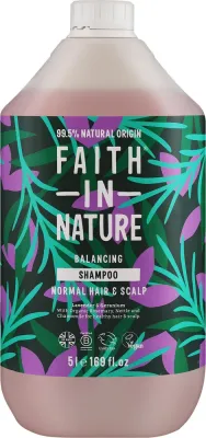 Шампунь для нормальных волос Faith In Nature Lavender + Geranium Shampoo Refill Лаванда и герань, сменная упаковка, 5000 мл