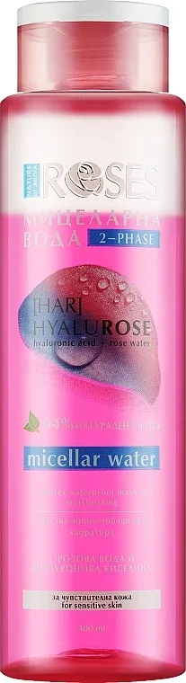 Nature of Agiva Roses Hyalurose двухфазная мицеллярная вода с розой и арганой 400 мл