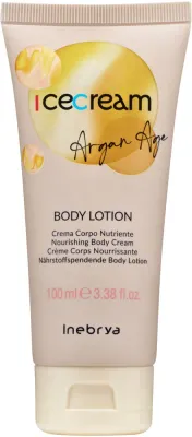 Бальзам для тела Inebrya Ice Cream Argan Age Body Lotion с аргановым маслом, увлажняющий, 100 мл
