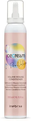 Пенка-кондиционер для тонких волос Inebrya Ice Cream Pro-Volume Mousse Conditioner для объёма, с аргановым маслом, 200 мл