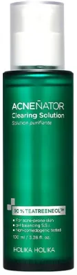 Holika Holika Acnenator Clearing Solution очищающее средство для проблемной кожи 100 мл, с мануки, цинком и маслом чайного дерева