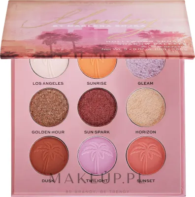 Палетка теней для век Makeup Revolution x Marley Hollywood Sunset Shadow Palette 9 оттенков