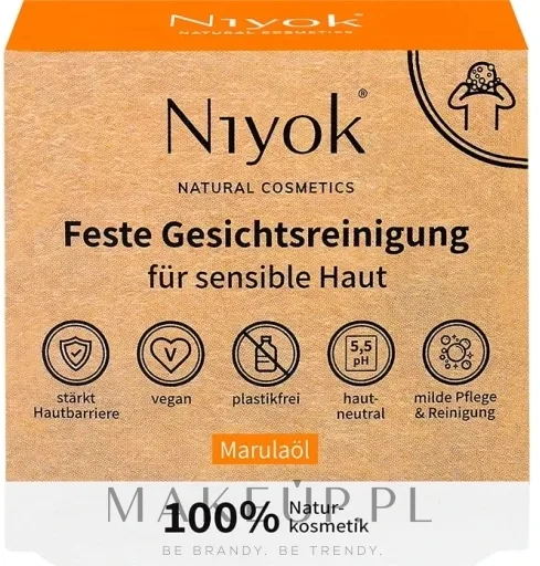 Мыло для умывания Niyok Marula Oil Solid Facial Cleanser с маслом марулы, 80 г