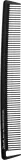 Карбоновая расчёска для волос Janeke 812 Carbon Comb Antistatic 22 см чёрная — фото 1