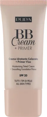 BB крем для лица Pupa BB Cream+Primer SPF20 с праймером, для жирной и комбинированной кожи, 30 мл