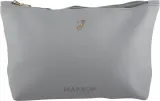 Косметичка Janeke Grey Pouch Large серая большая 31,5х18х8,5 см — фото 1