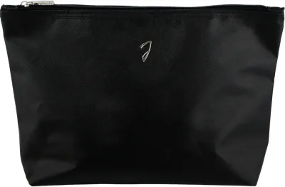 Косметичка Janeke Black Pouch Large экокожа черная большая 31,5х18х8,5 см